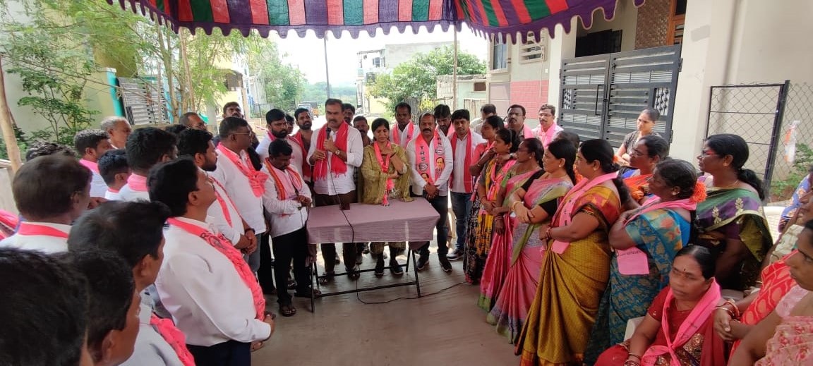 Brs Candidates Campaigning At Telangana