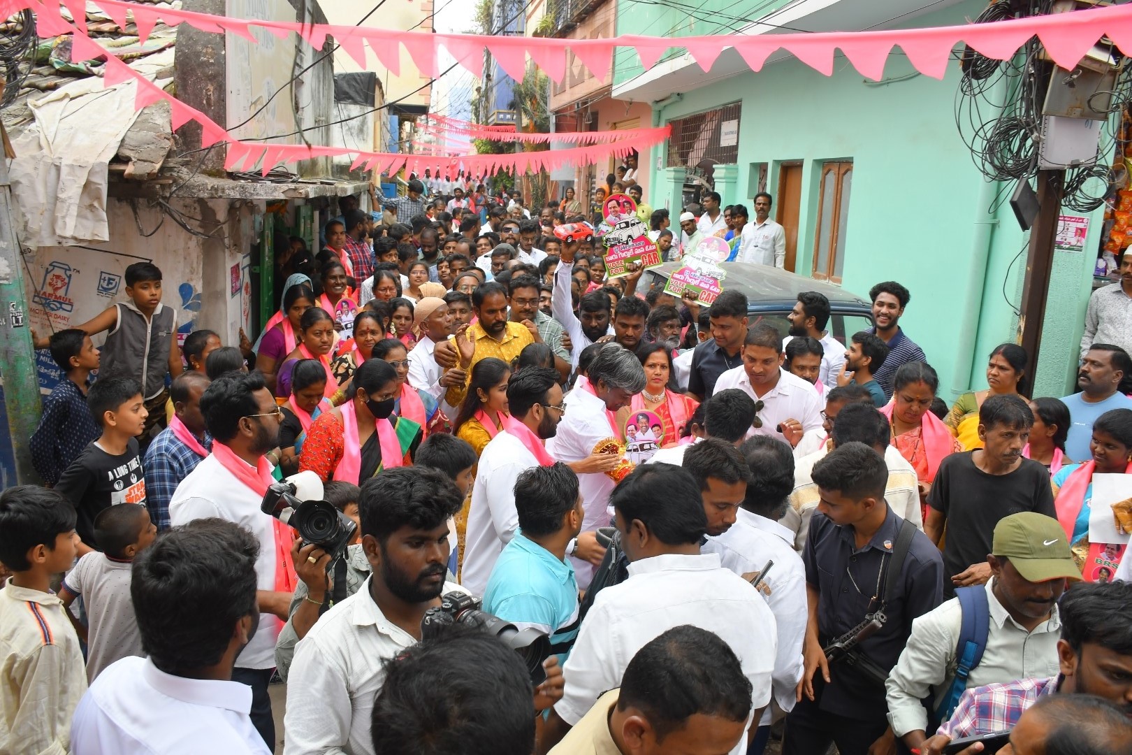 Brs Candidates Campaigning At Telangana