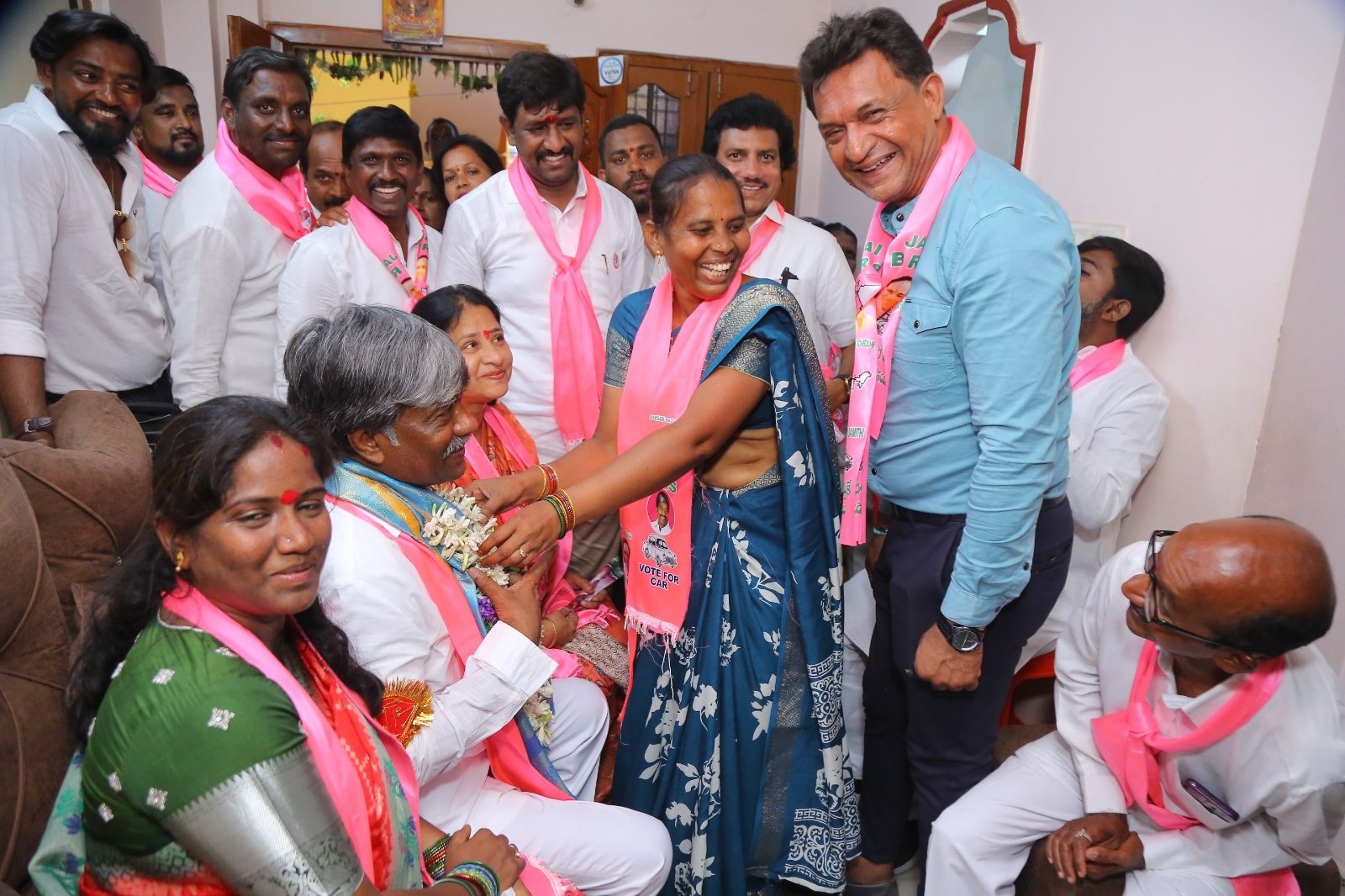 Brs Candidates Campaigning At Telangana