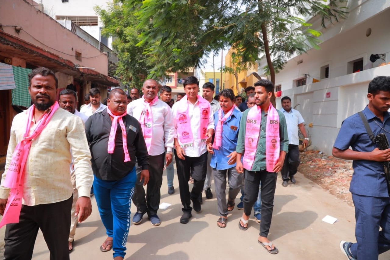 Brs Candidates Campaigning At Telangana