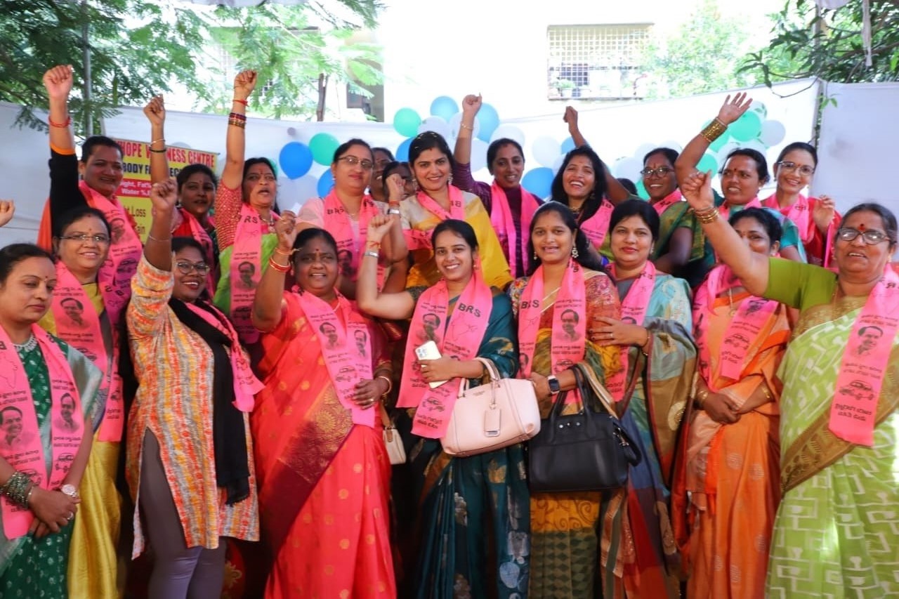 Brs Candidates Campaigning At Telangana