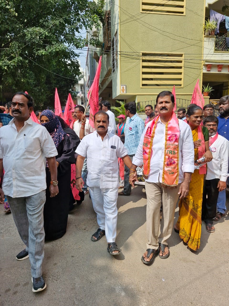 Brs Candidates Campaigning At Telangana