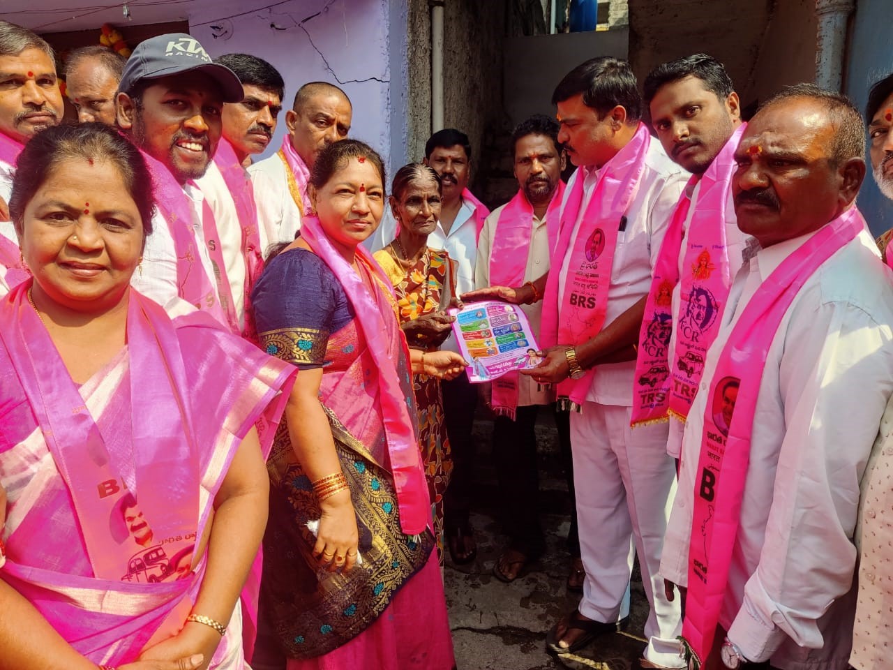 Brs Candidates Campaigning At Telangana