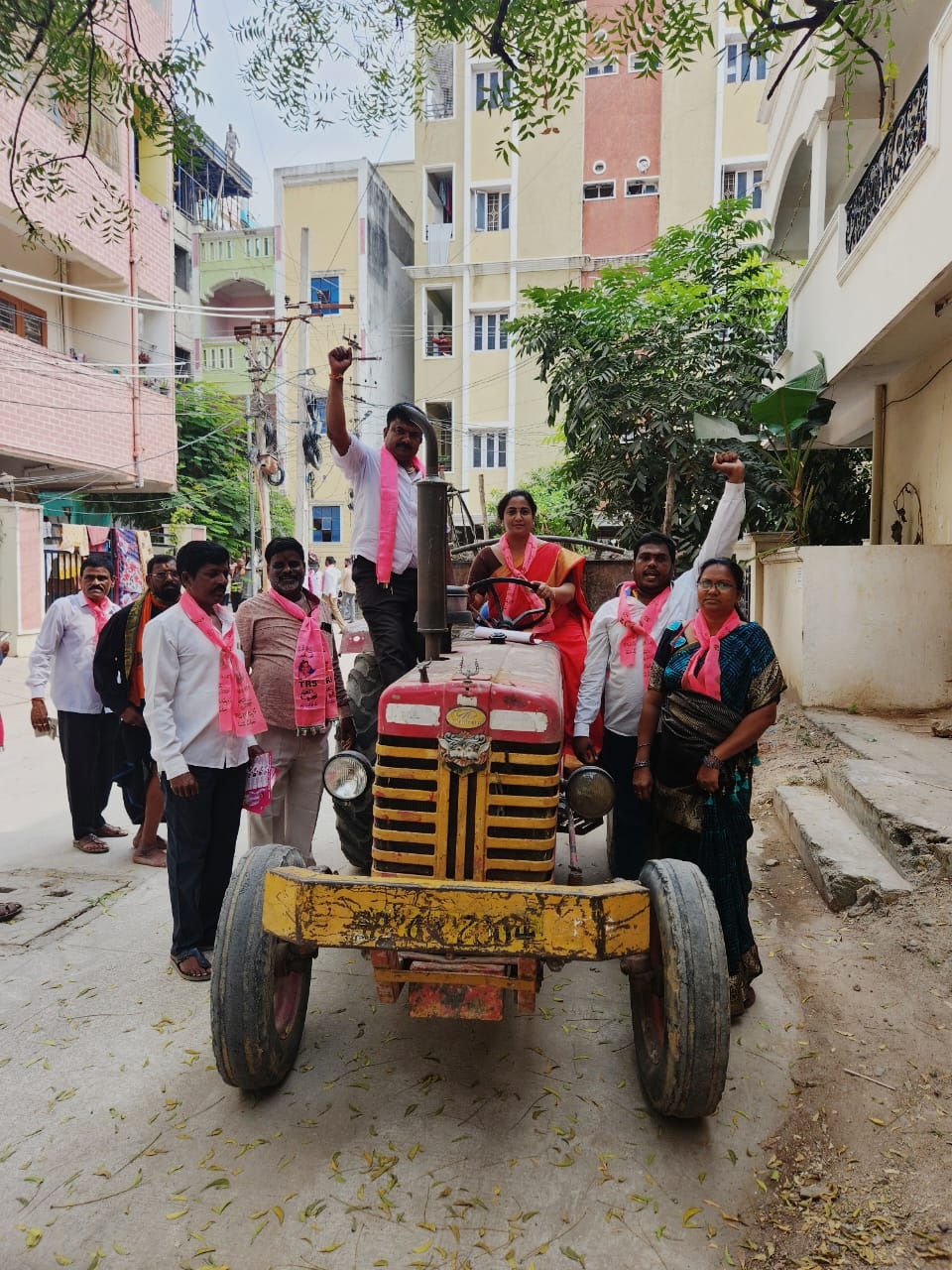 Brs Candidates Campaigning At Telangana