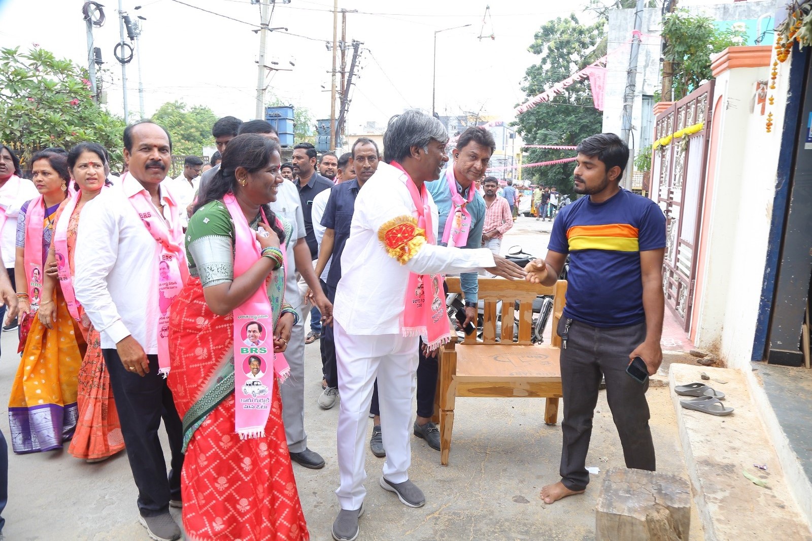 Brs Candidates Campaigning At Telangana