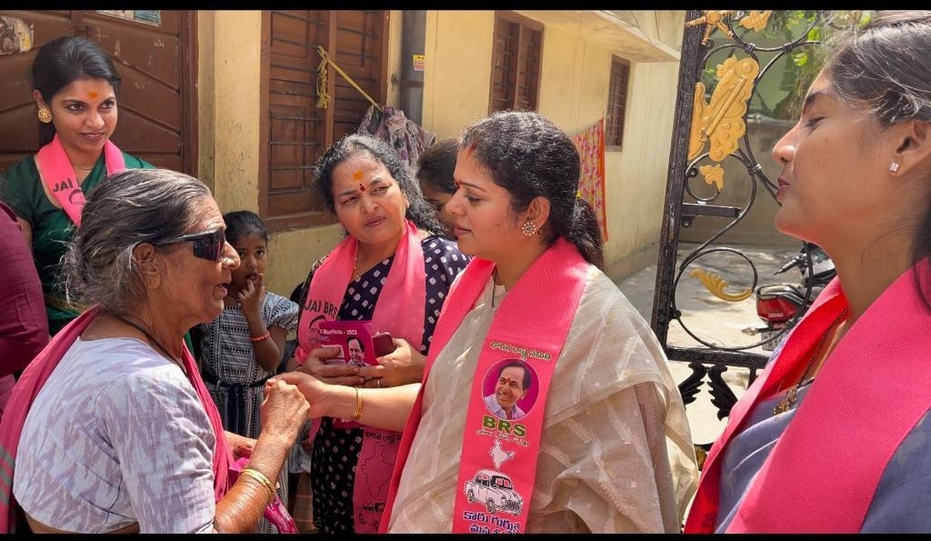 Brs Candidates Campaigning At Telangana