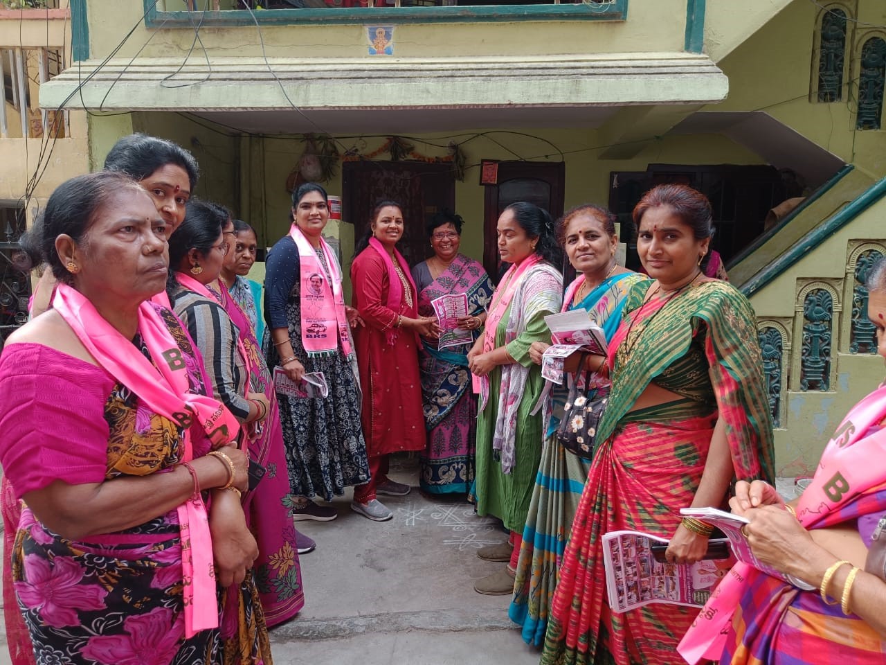 Brs Candidates Campaigning At Telangana