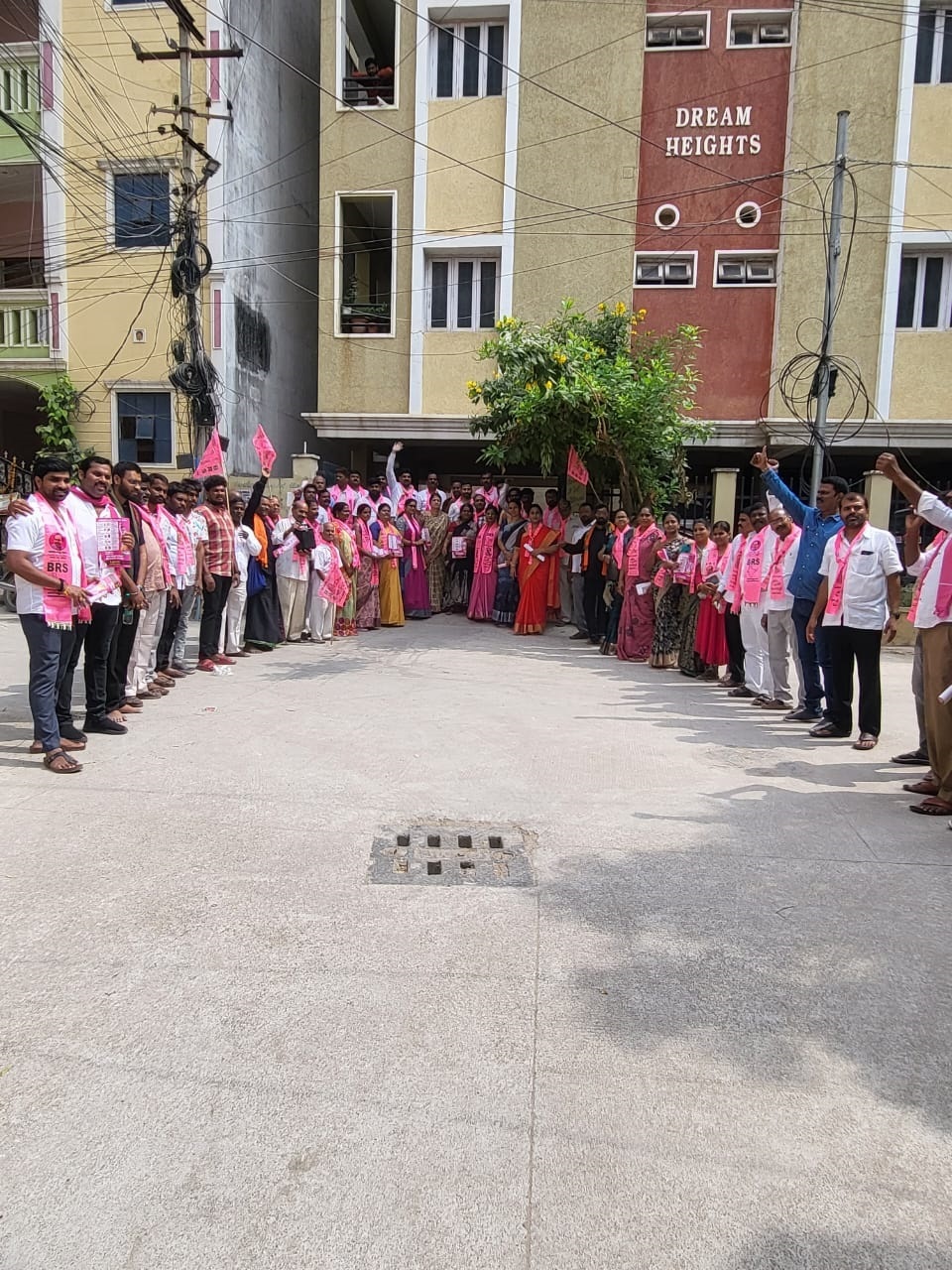 Brs Candidates Campaigning At Telangana