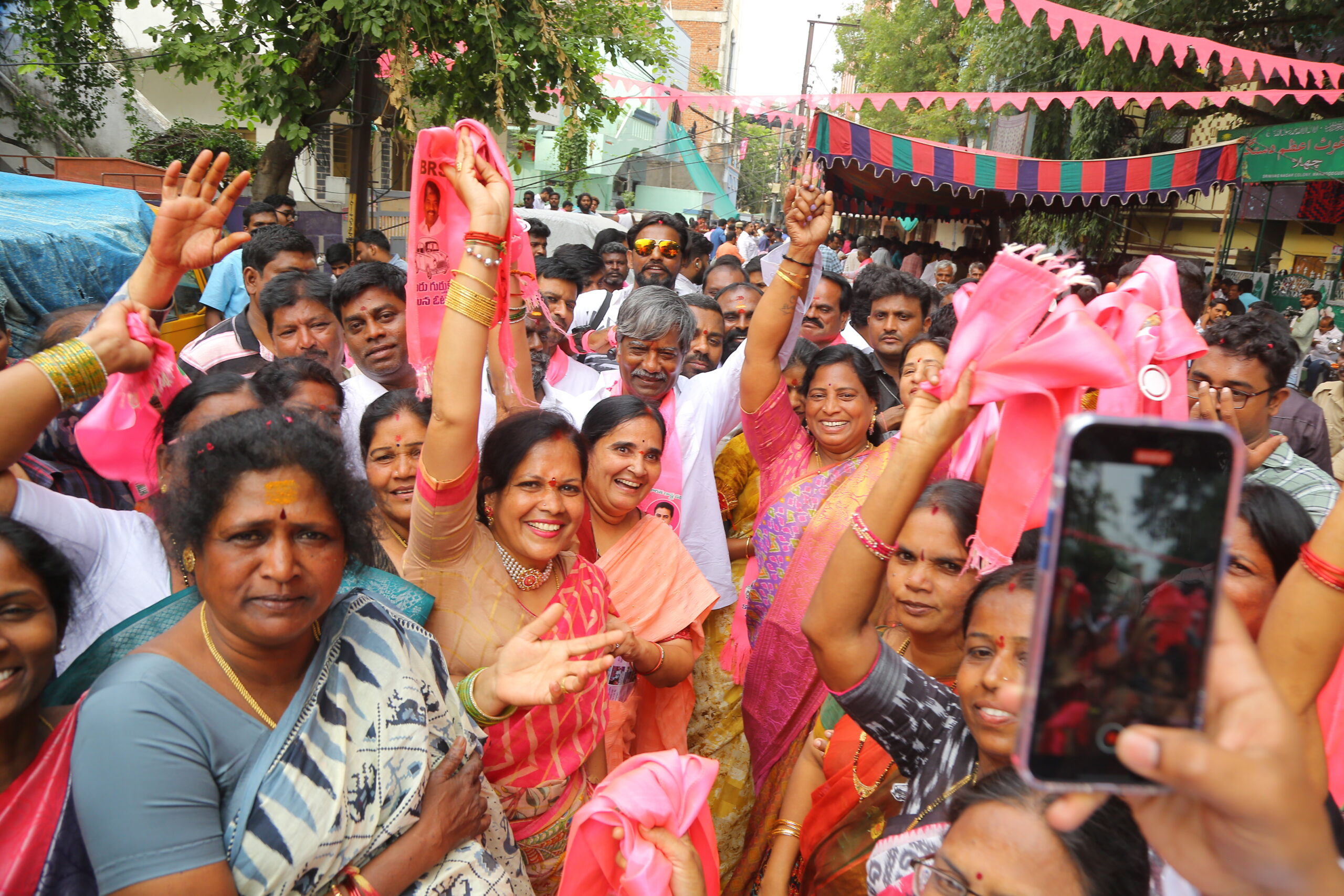 Brs Candidates Campaigning At Telangana