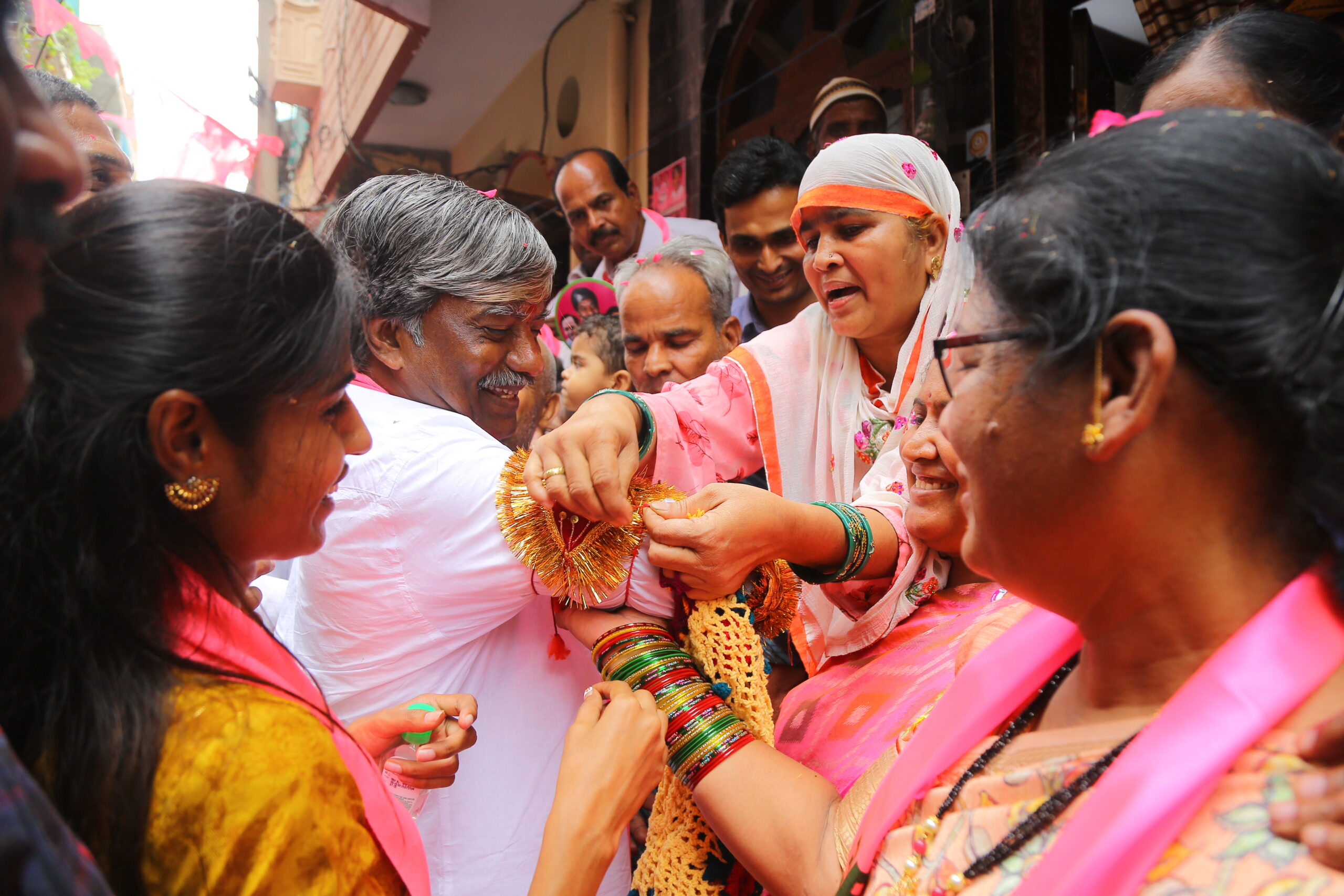 Brs Candidates Campaigning At Telangana