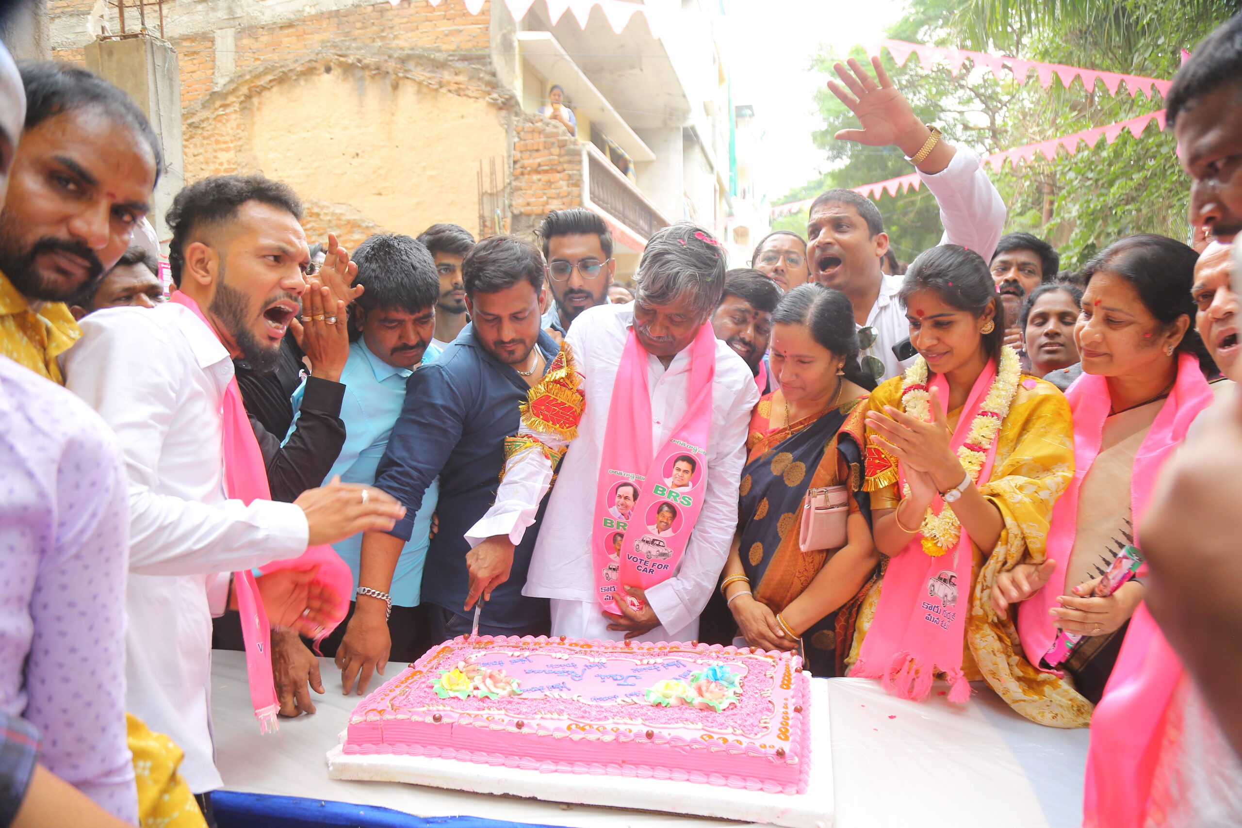 Brs Candidates Campaigning At Telangana