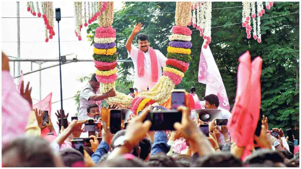 Brs Candidates Campaigning At Telangana