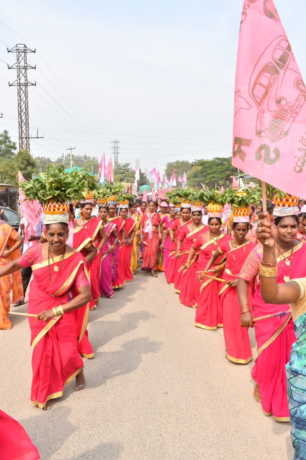 Brs Candidates Campaigning At Telangana