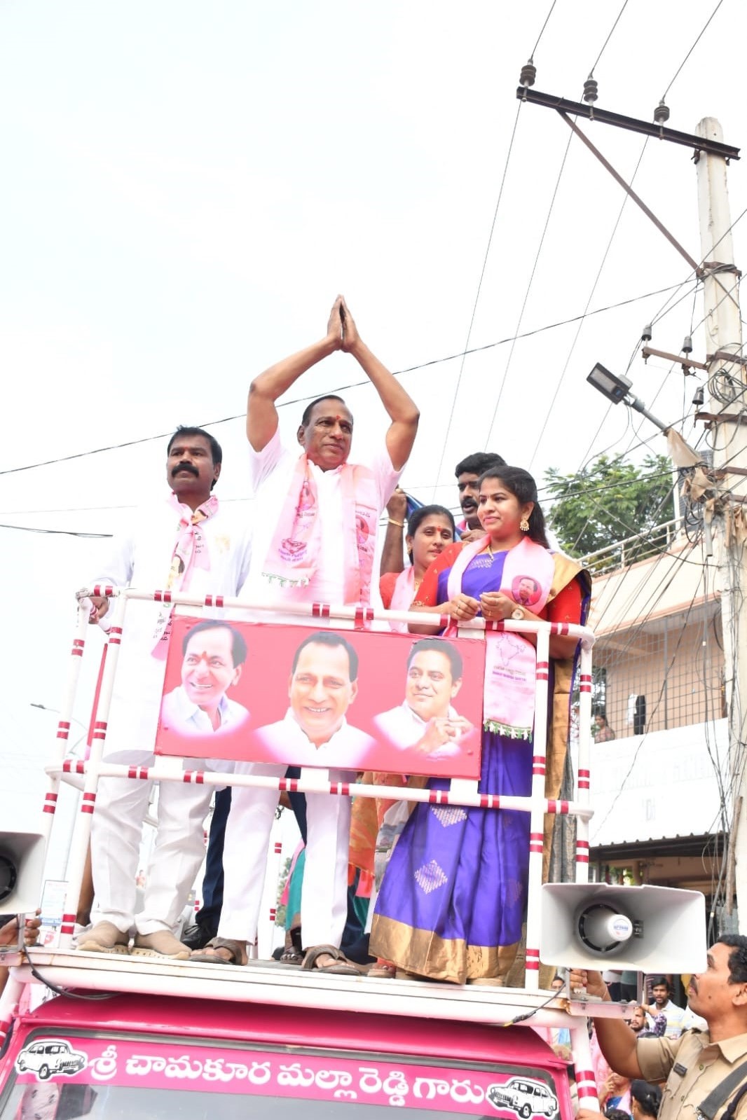 Brs Candidates Campaigning At Telangana