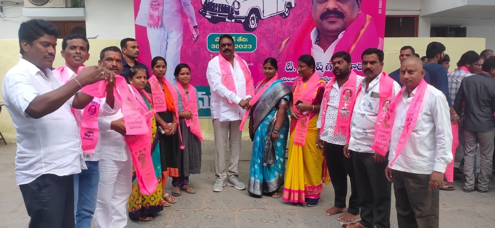 Brs Candidates Campaigning At Telangana
