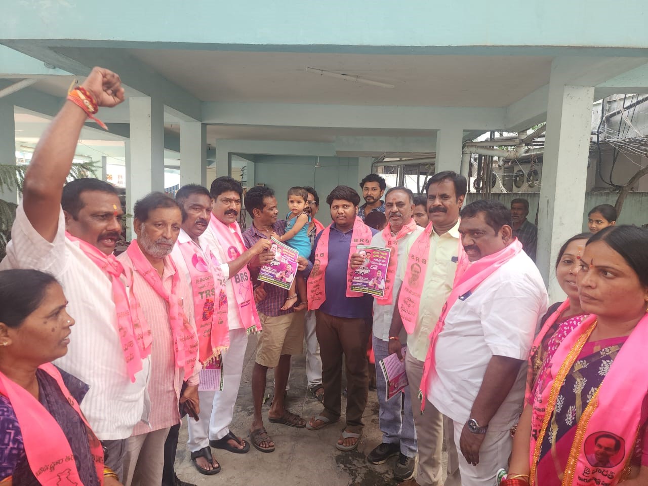Brs Candidates Campaigning At Telangana