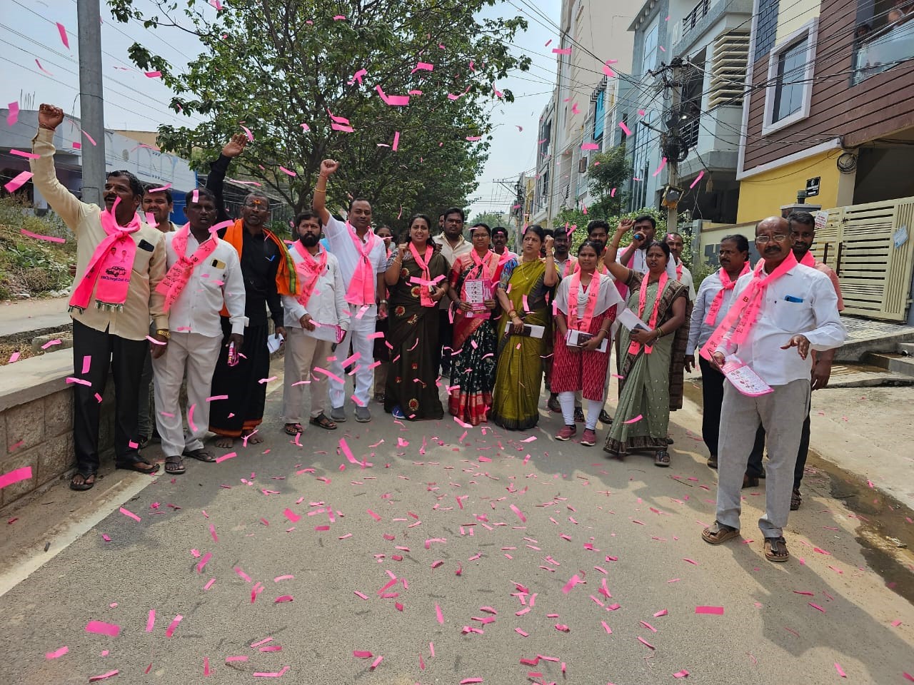 Brs Candidates Campaigning At Telangana