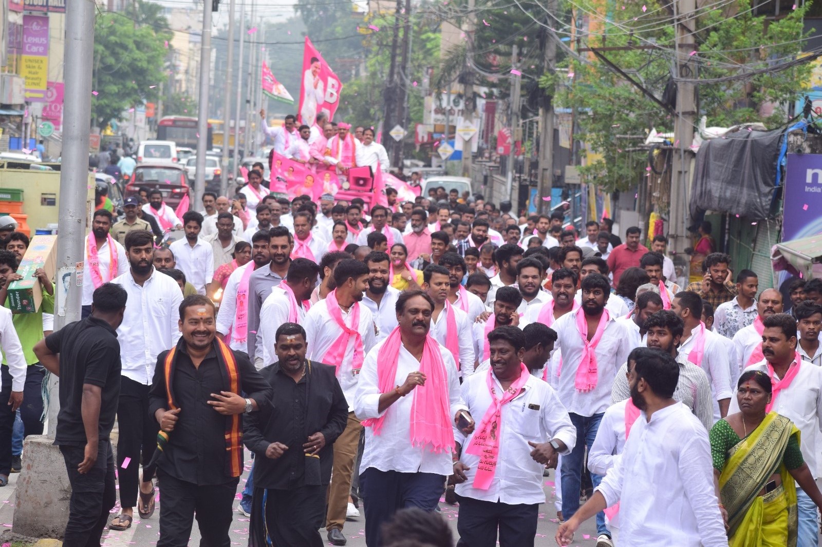 Brs Candidates Campaigning At Telangana