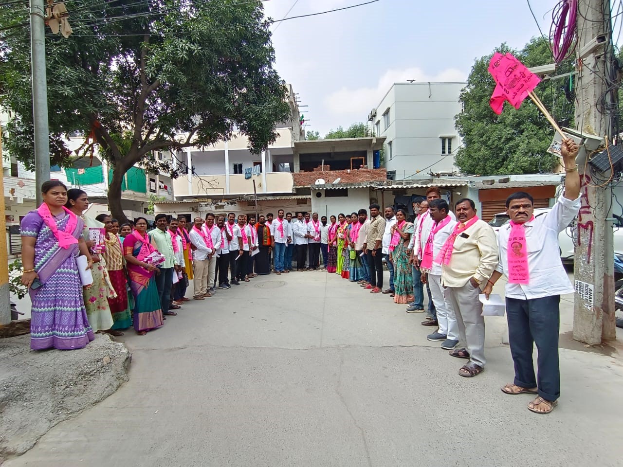 Brs Candidates Campaigning At Telangana