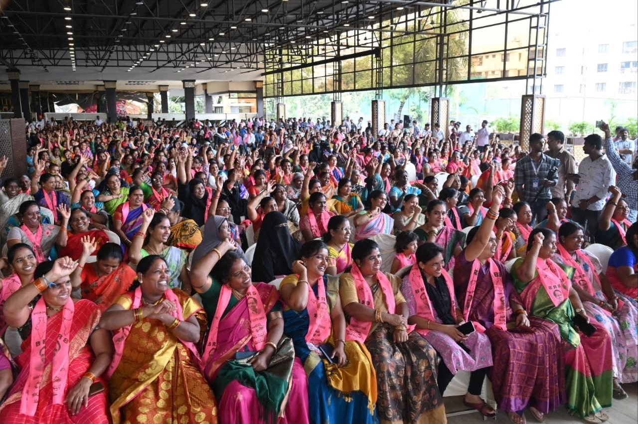 Brs Candidates Campaigning At Telangana