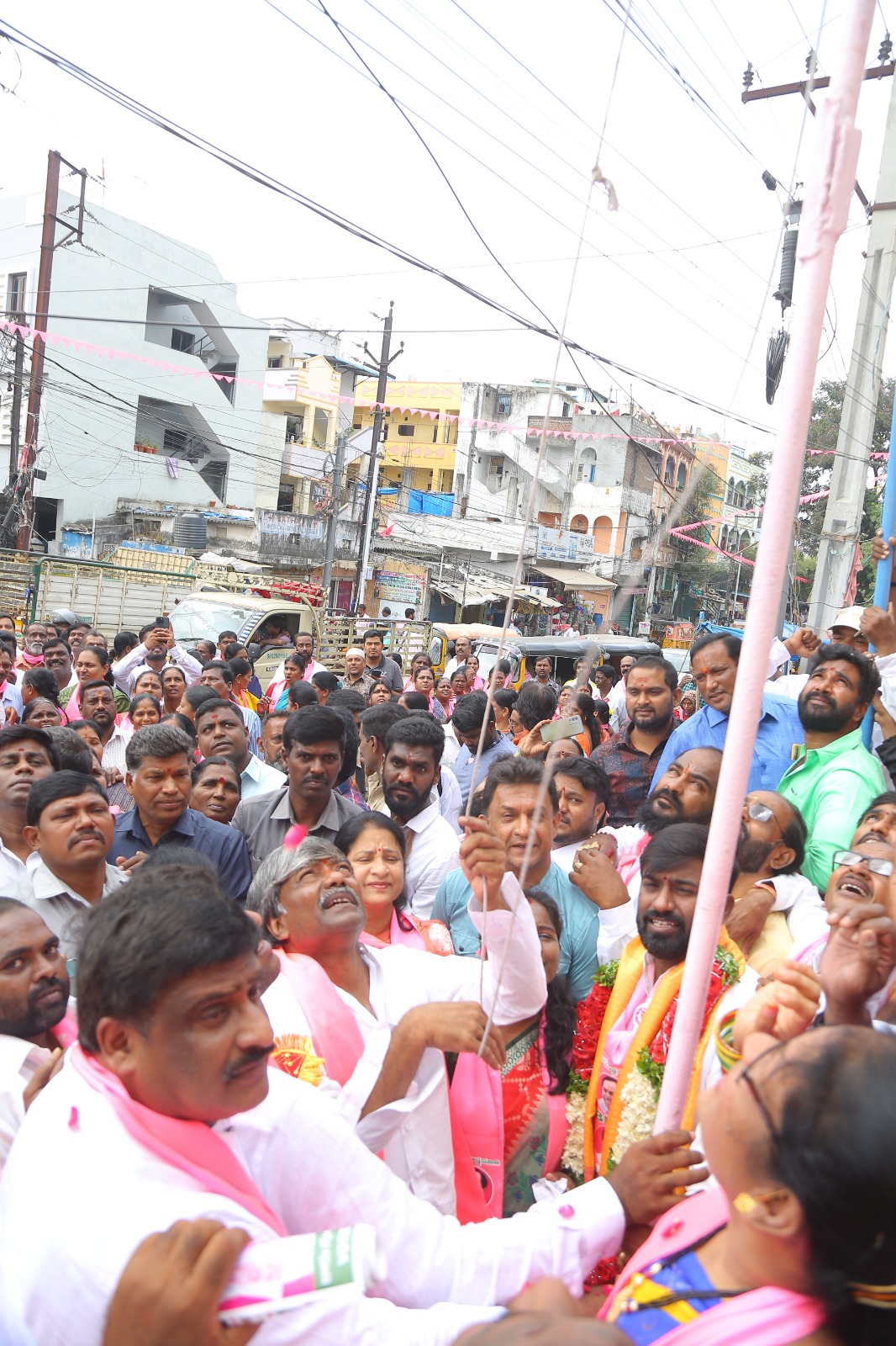 Brs Candidates Campaigning At Telangana