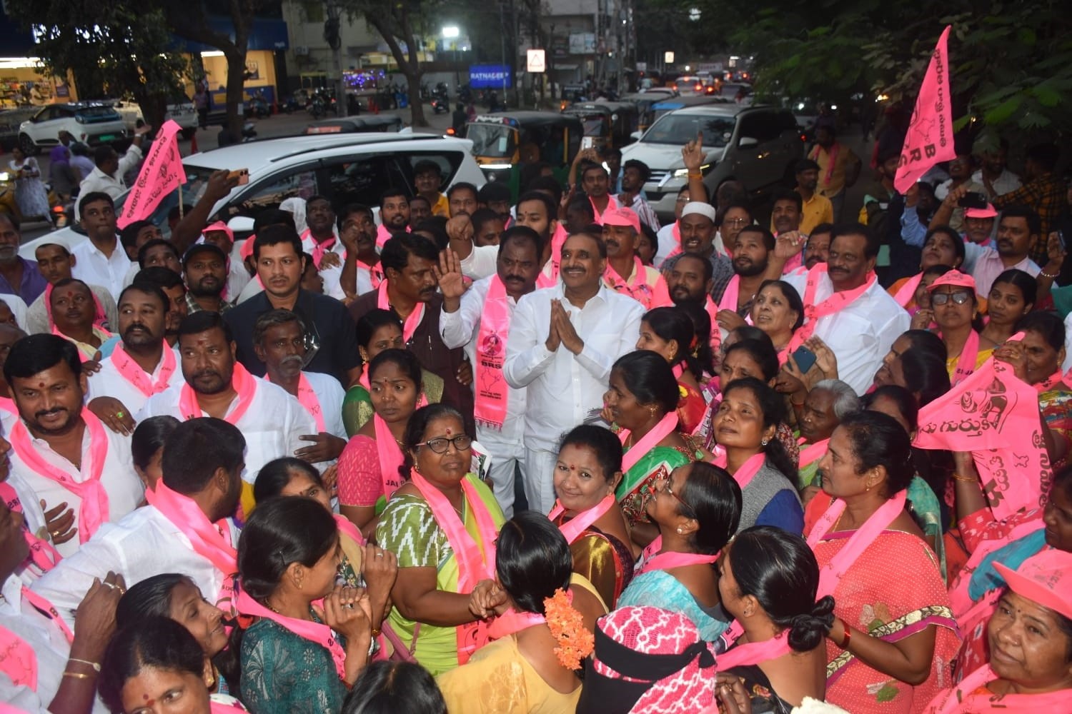 Brs Candidates Campaigning At Telangana