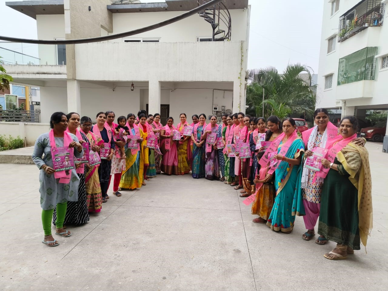 Brs Candidates Campaigning At Telangana
