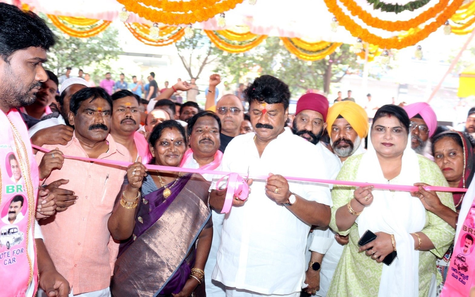 Brs Candidates Campaigning At Telangana