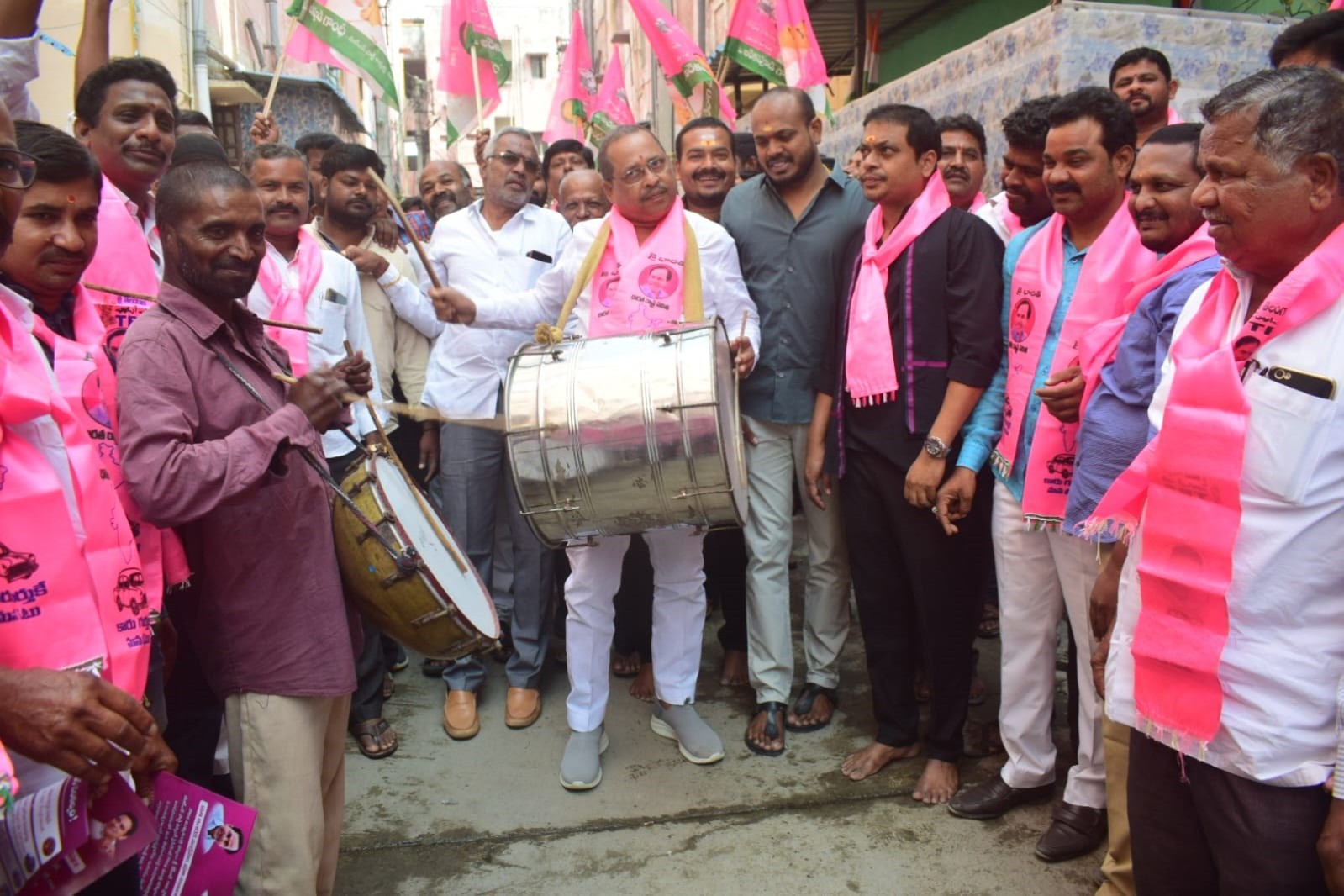 Brs Candidates Campaigning At Telangana