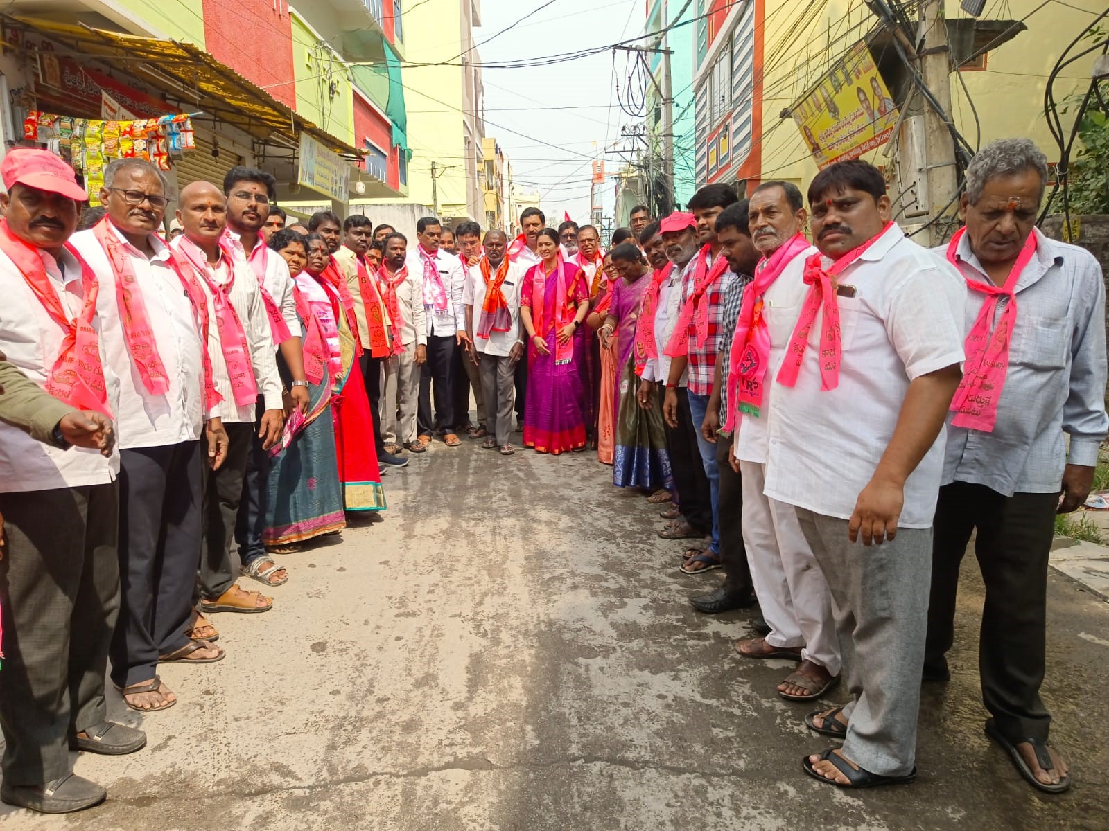 Brs Candidates Campaigning At Telangana