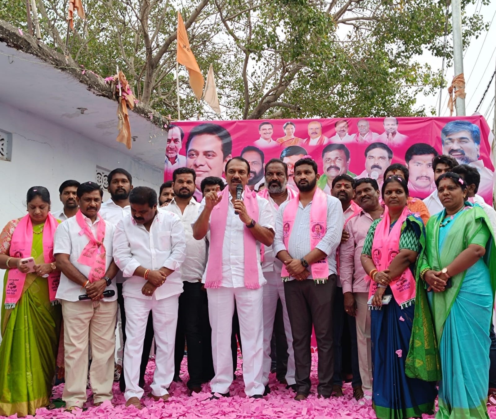 Brs Candidates Campaigning At Telangana