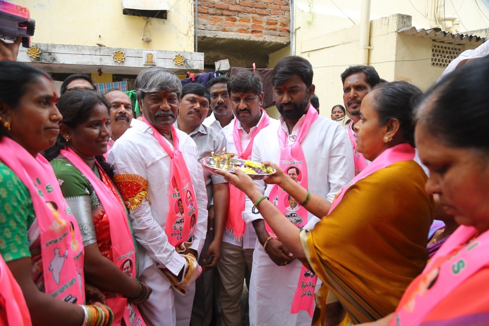 Brs Candidates Campaigning At Telangana