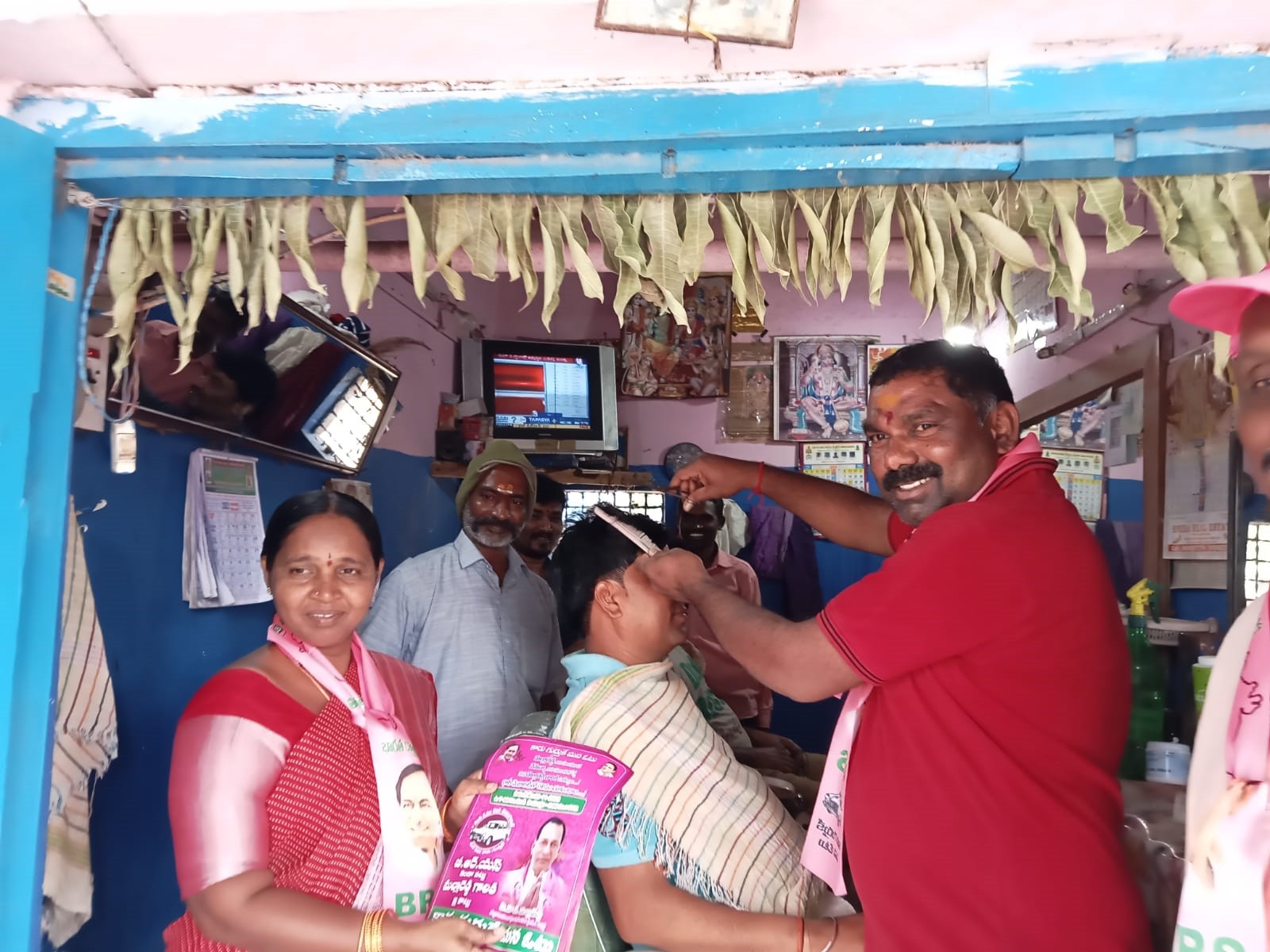 Brs Candidates Campaigning At Telangana