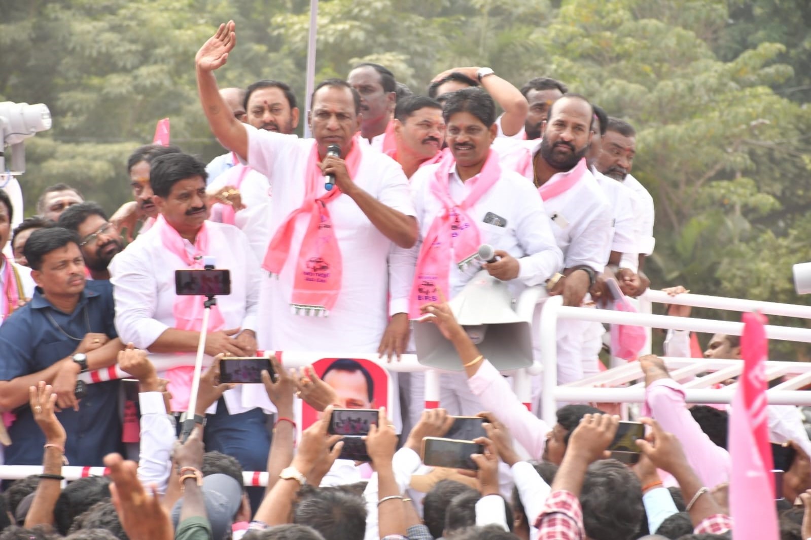 Brs Candidates Campaigning At Telangana
