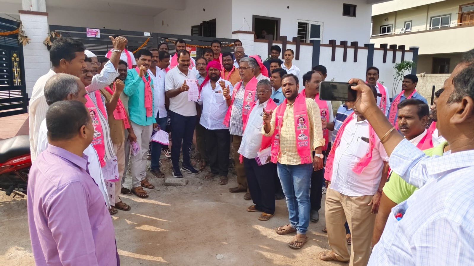 Brs Candidates Campaigning At Telangana