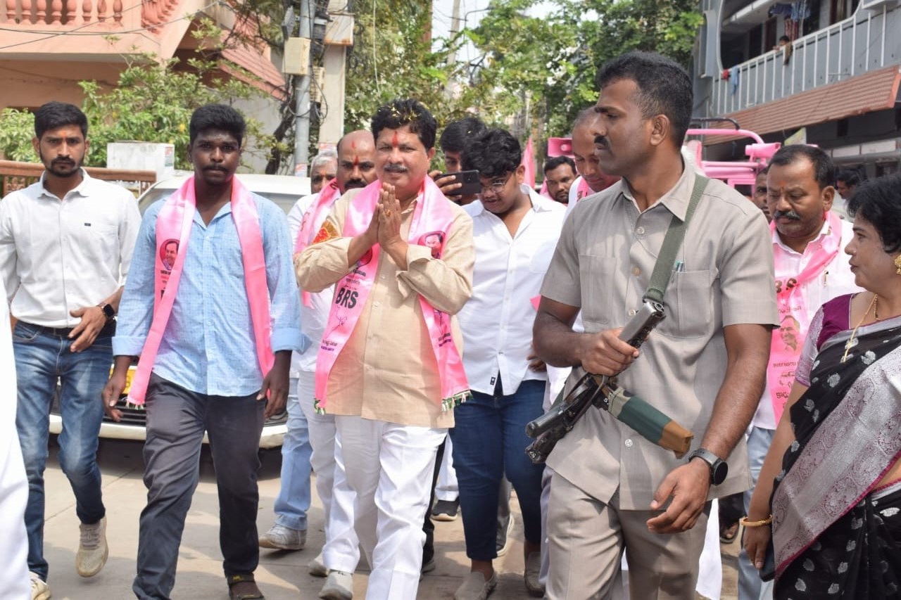Brs Candidates Campaigning At Telangana