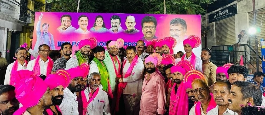 Brs Candidates Campaigning At Telangana