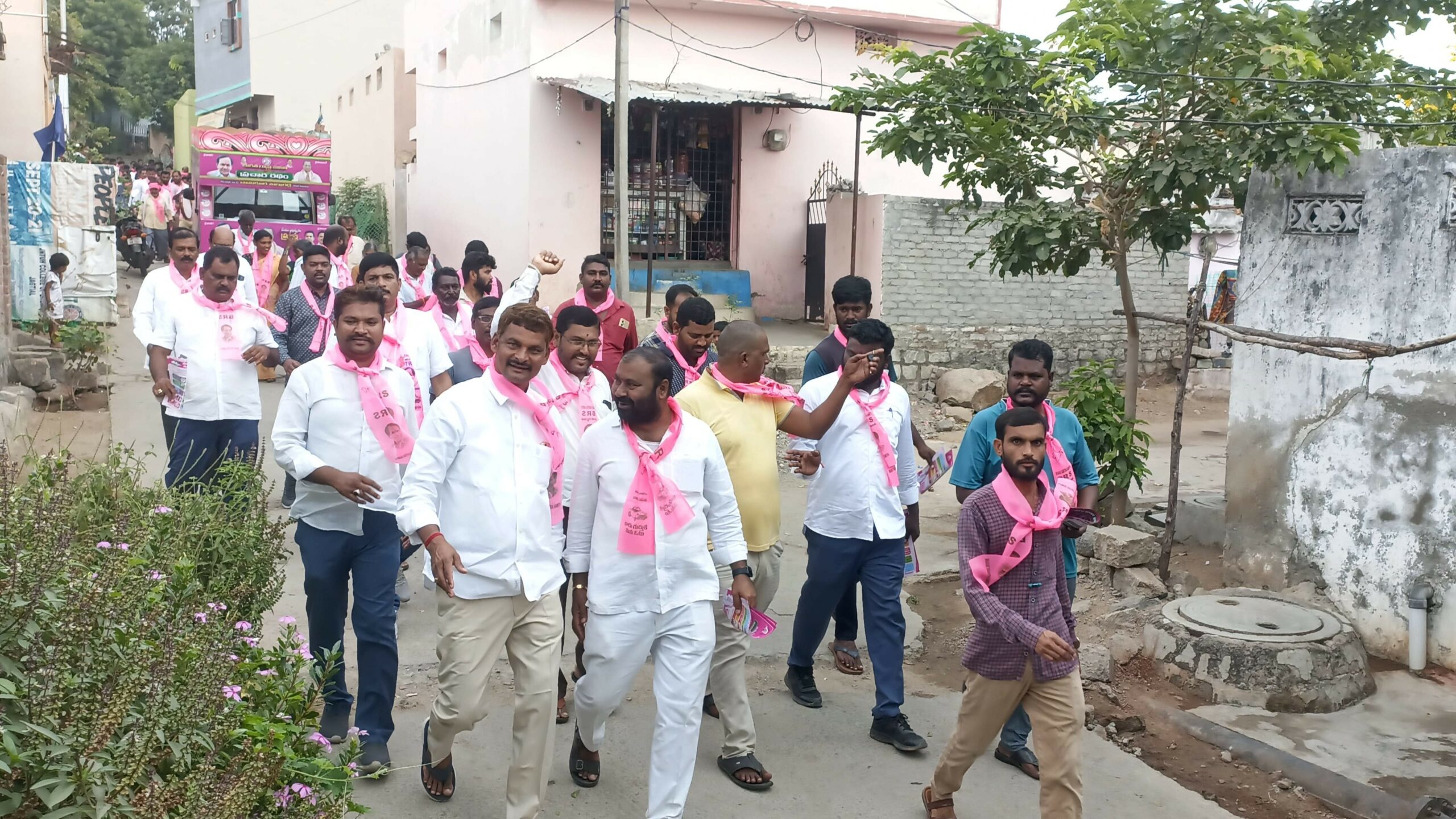 Brs Candidates Campaigning At Telangana