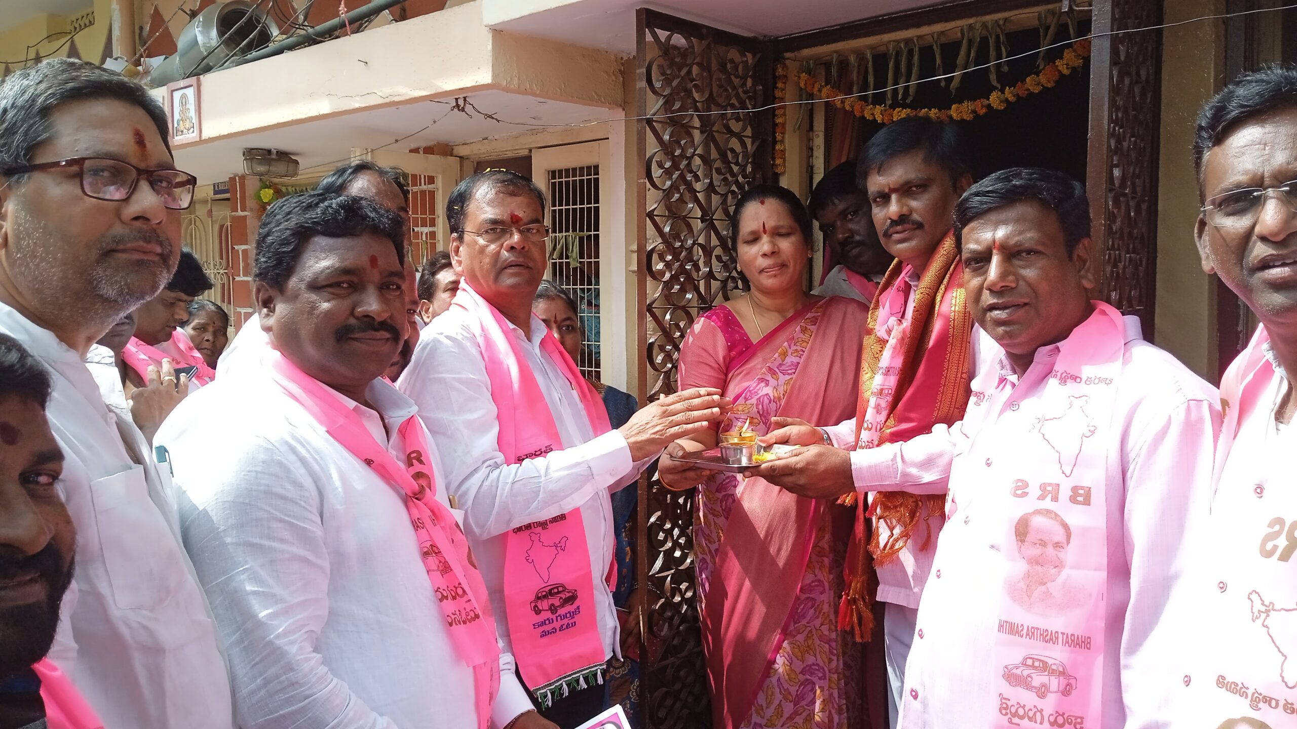 Brs Candidates Campaigning At Telangana