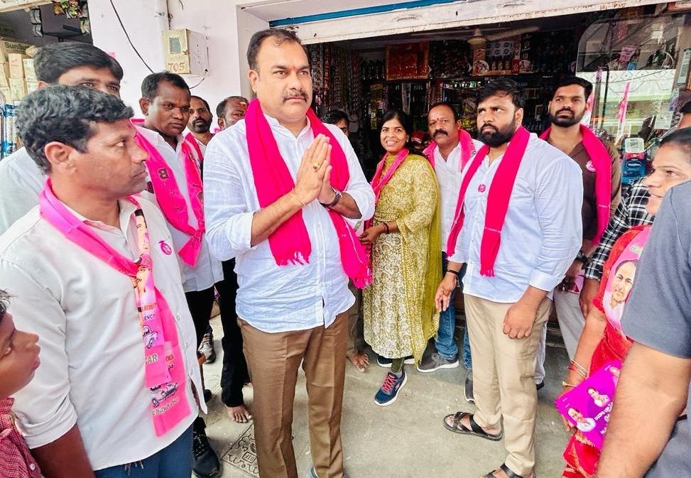 Brs Candidates Campaigning At Telangana
