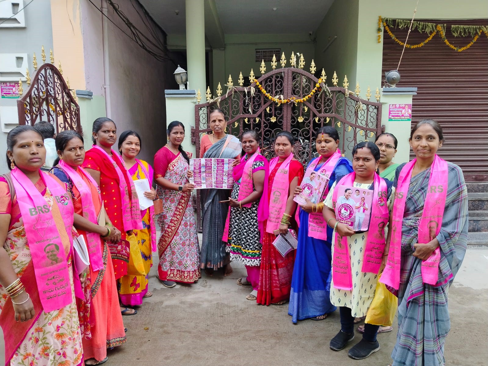 Brs Candidates Campaigning At Telangana