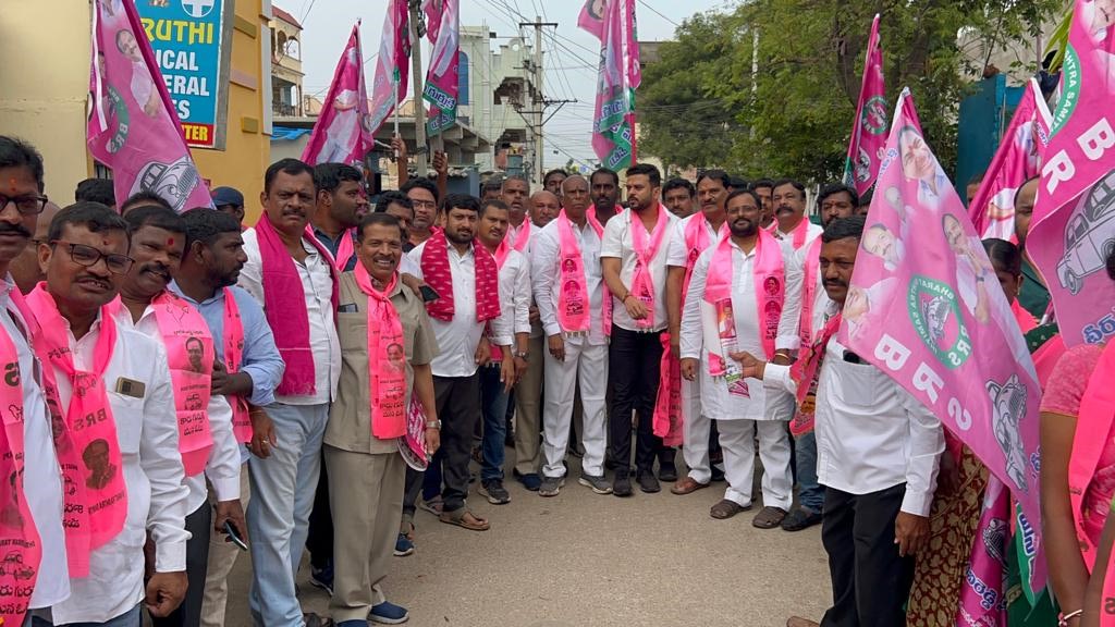 Brs Candidates Campaigning At Telangana