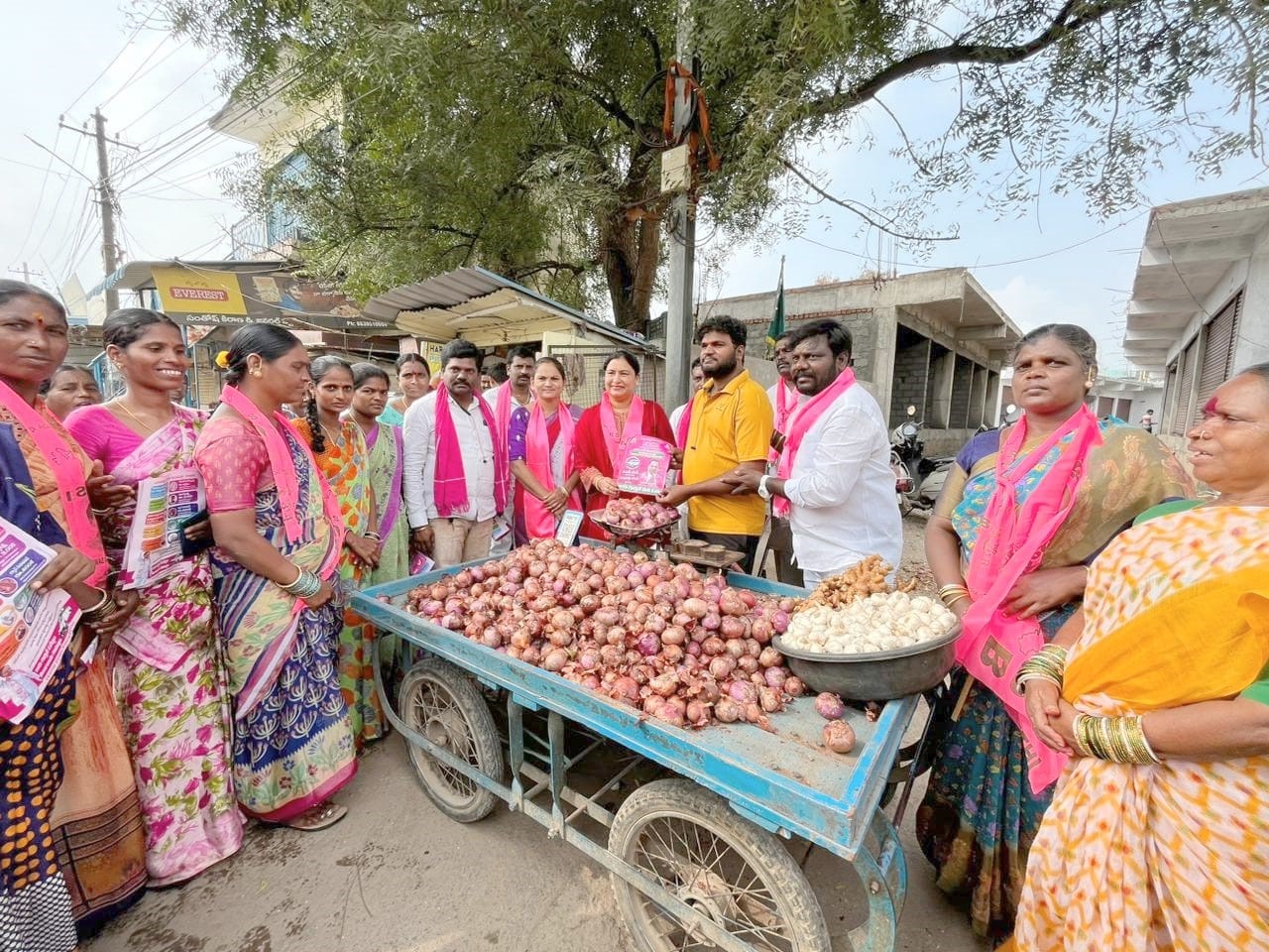 Brs Candidates Campaigning At Telangana