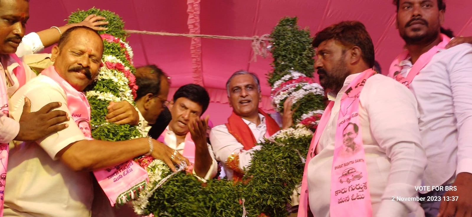 Brs Candidates Campaigning At Telangana