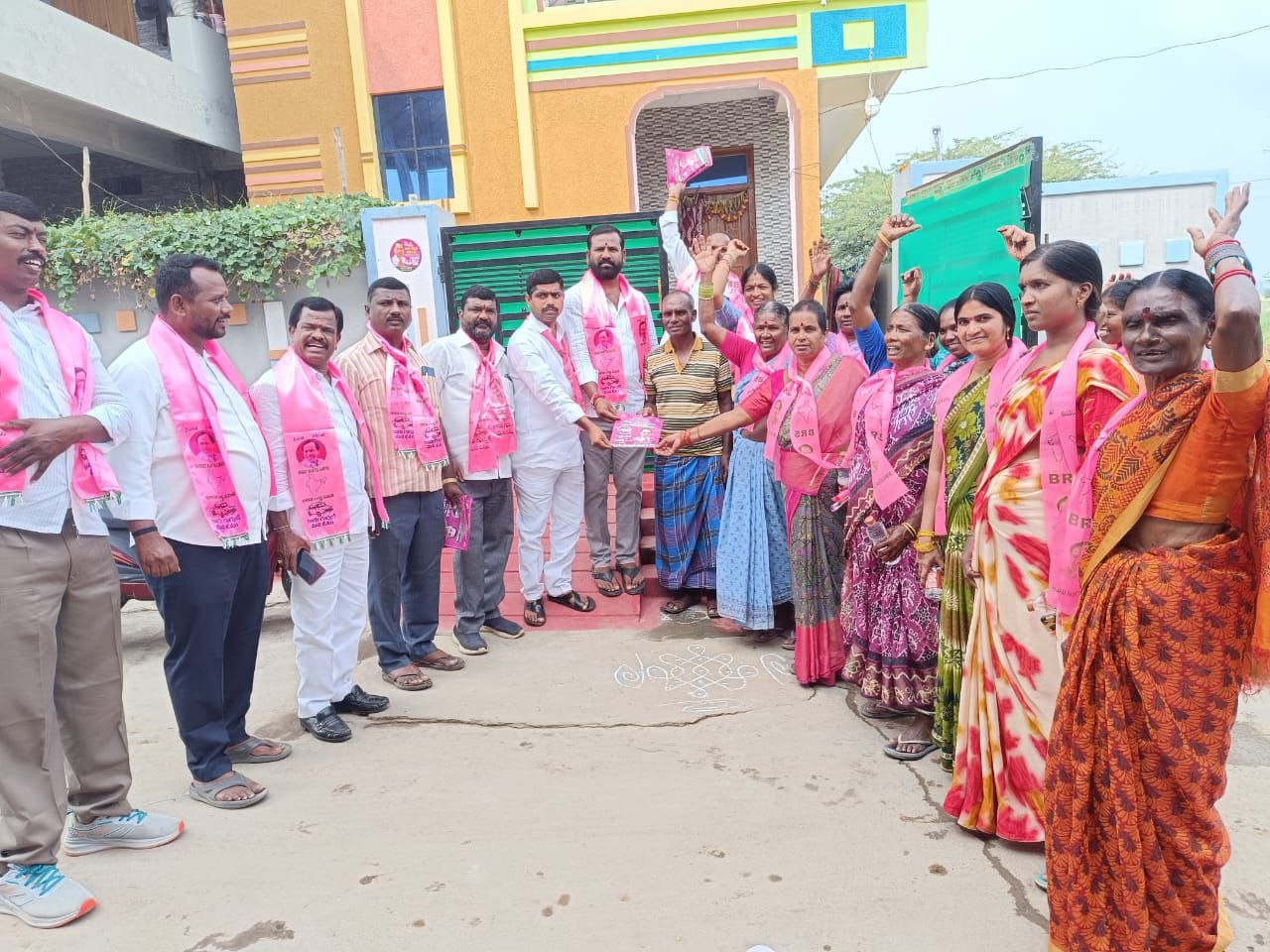 Brs Candidates Campaigning At Telangana