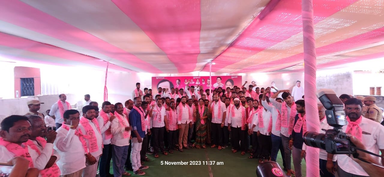 Brs Candidates Campaigning At Telangana