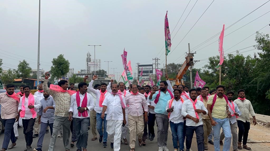 Brs Candidates Campaigning At Telangana