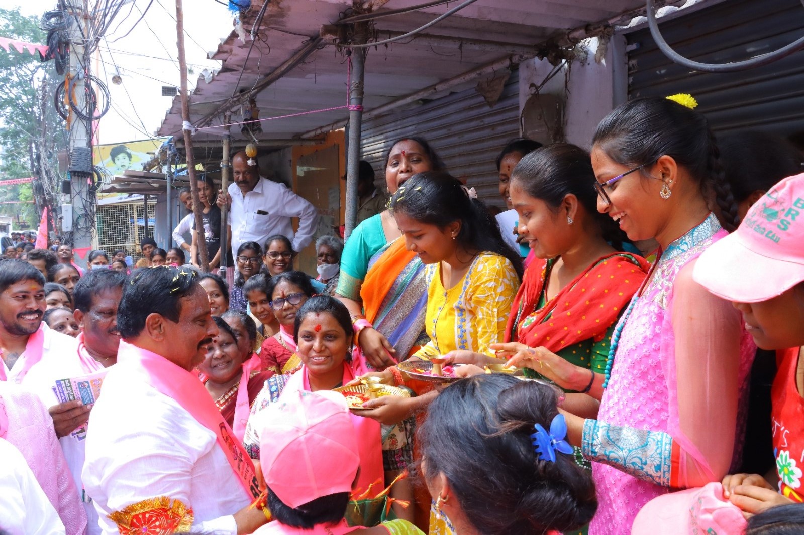 Brs Candidates Campaigning At Telangana