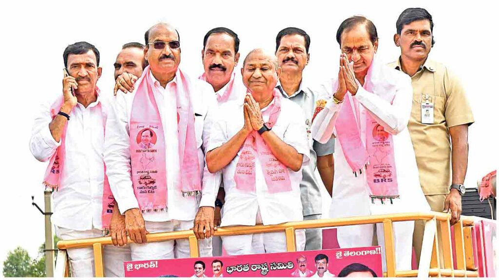 Brs Party President Kcr Participating At Gajwel