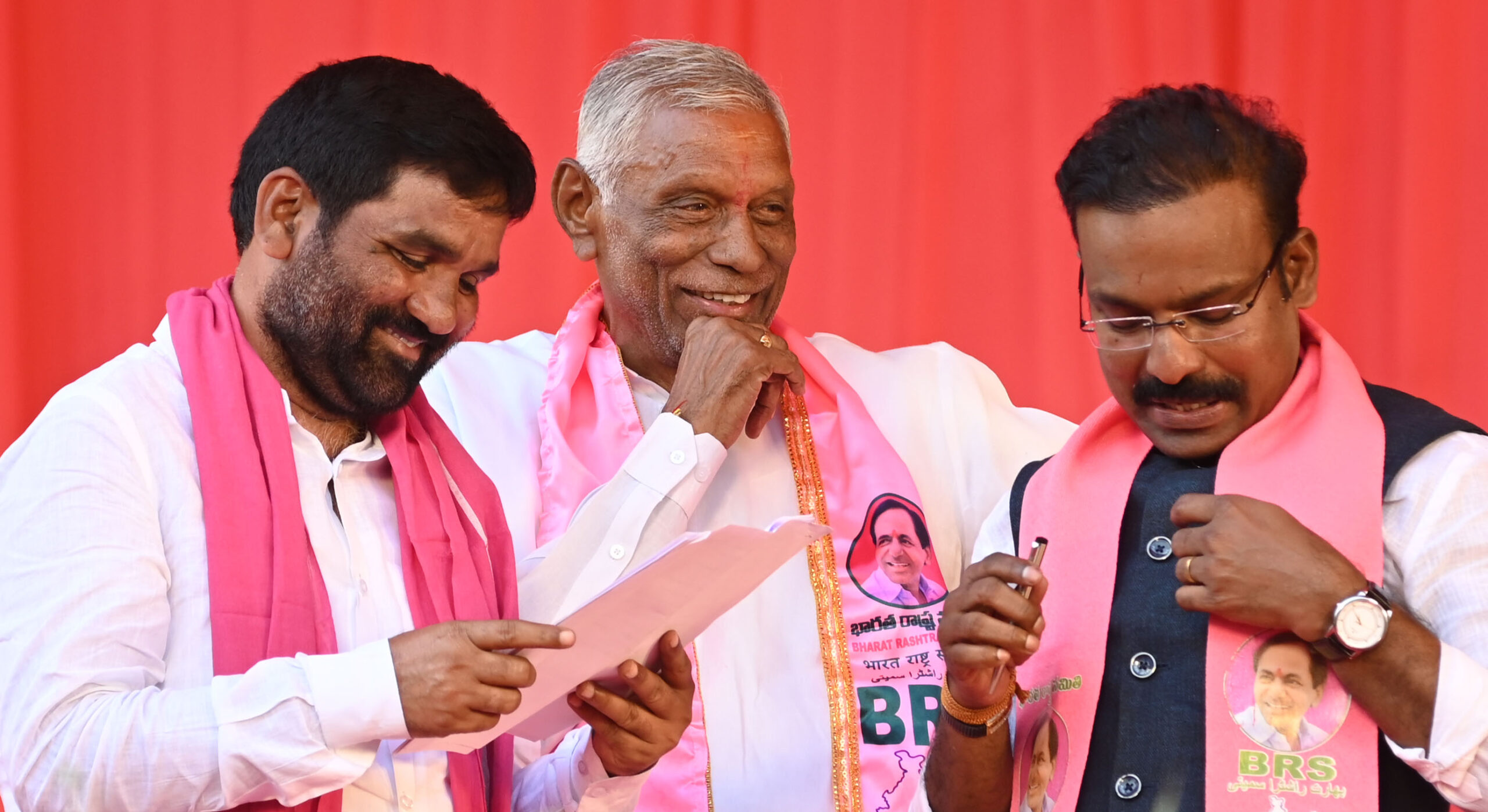 Brs Party President Kcr Participating In Praja Ashirvada Sabha At Bellampalli
